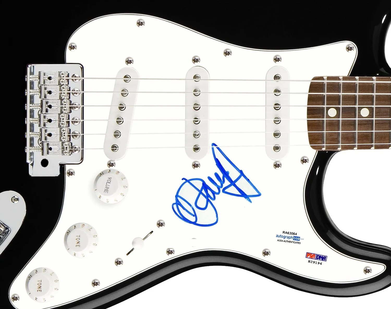 Paris Hilton Signed Autographed Guitar ACOA, image 2