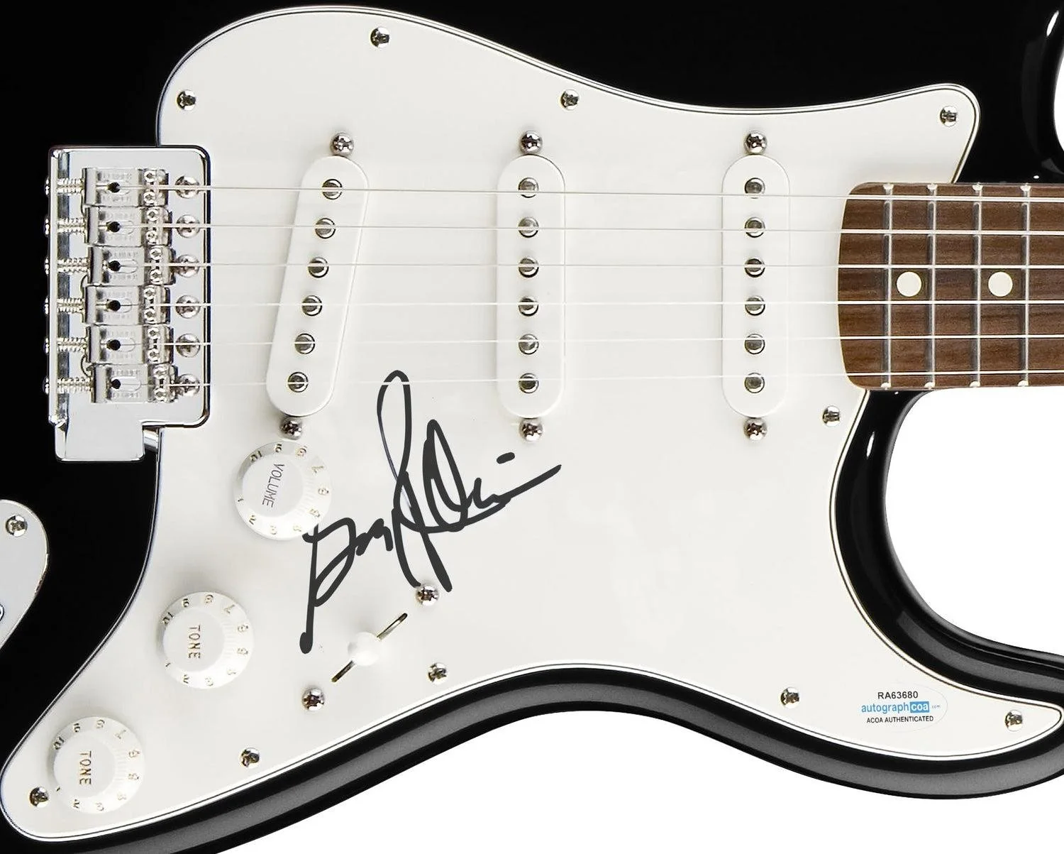 Gregg Rolie Signed Autographed Guitar ACOA, image 3
