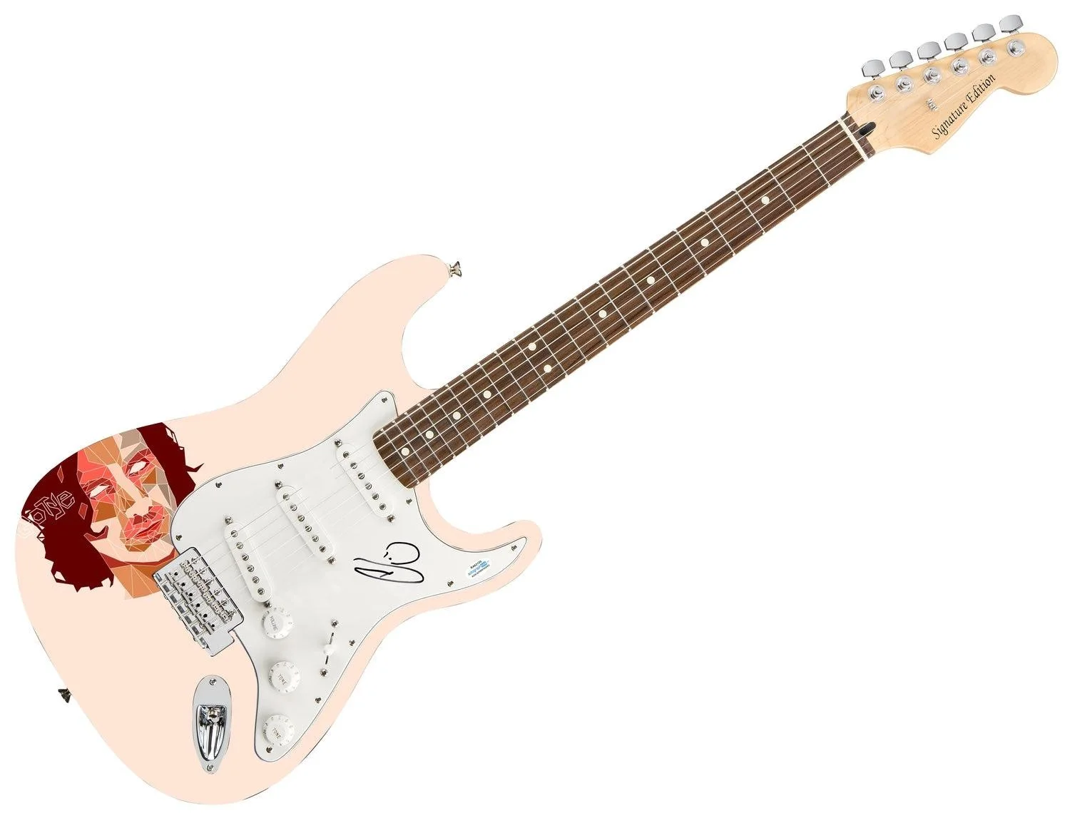 Gotye Signed Autographed Photo Graphics Guitar ACOA, image 3
