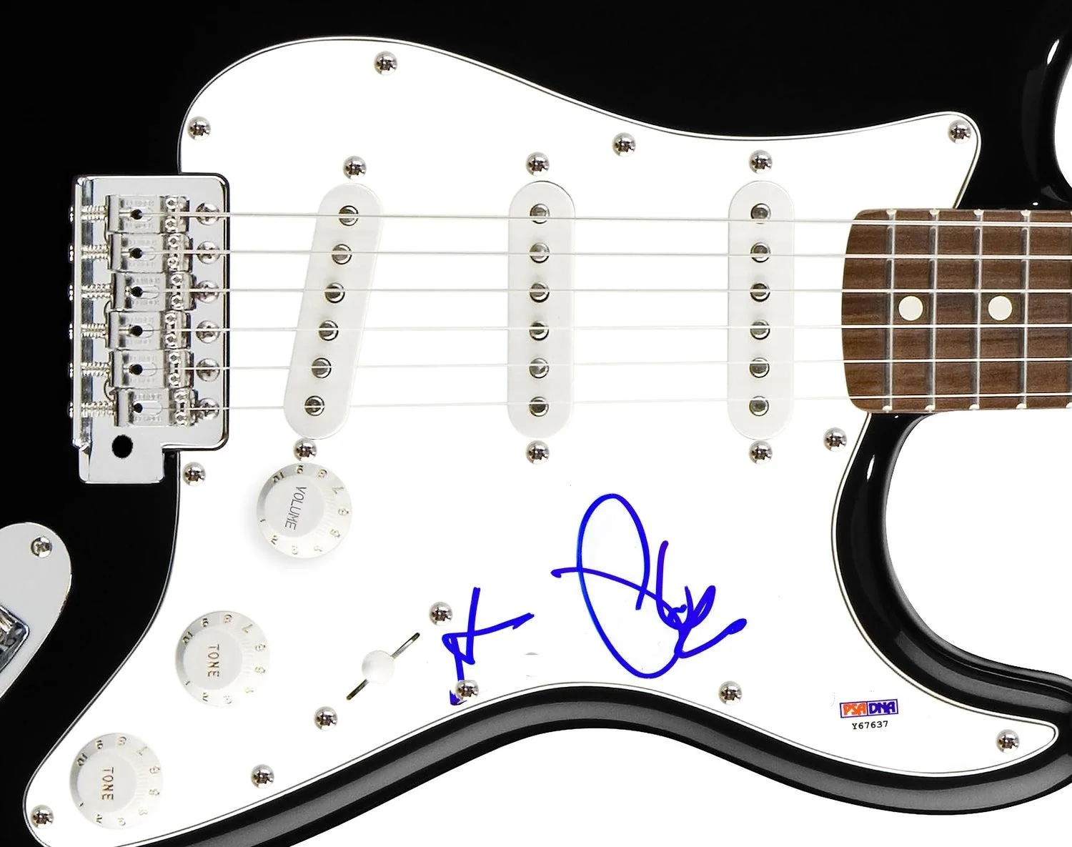Fall Out Boy Signed X2 Autographed Guitar PSA, image 3