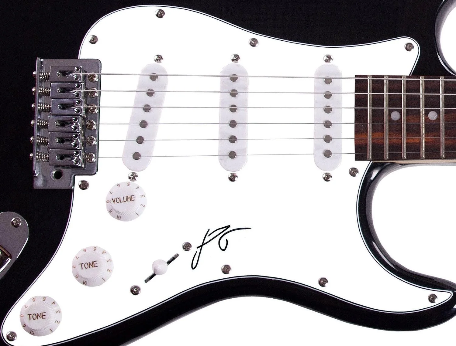 Fall Out Boy Pete Wentz Signed Autographed Guitar, image 3