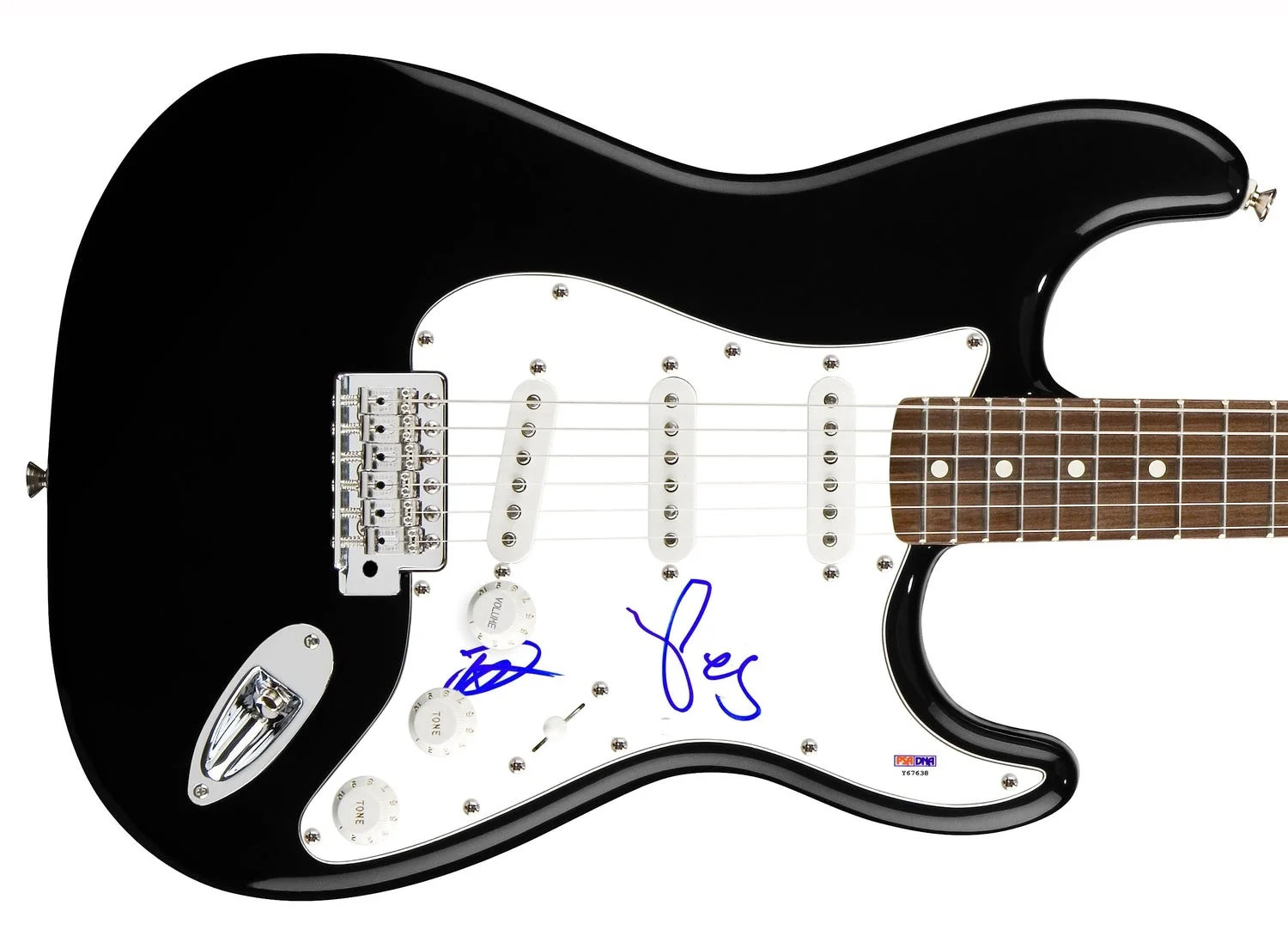 Fall Out Boy Signed X2 Autographed Guitar PSA, image 2