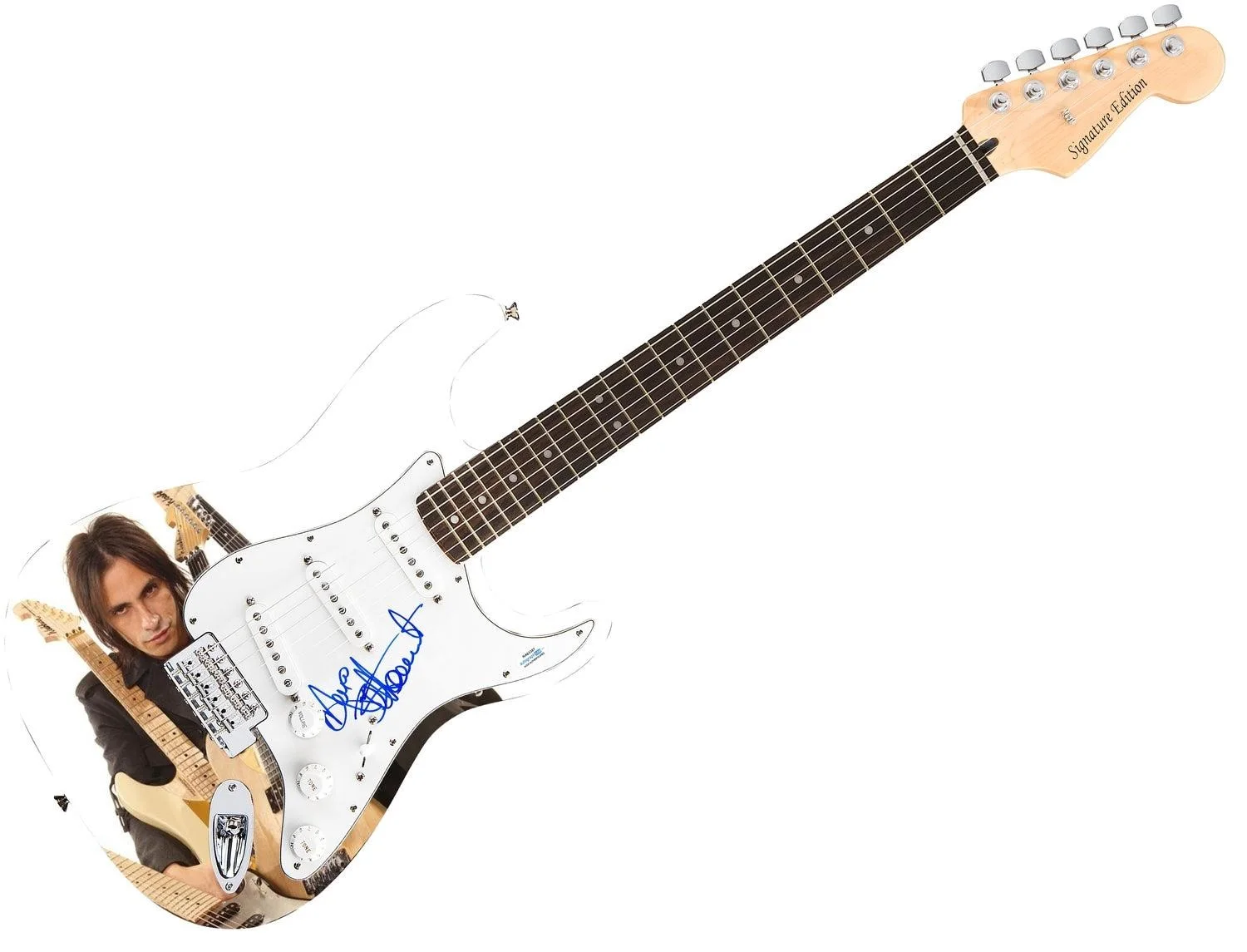 Extreme Nuno Bettencourt Signed Autographed 1/1 Graphics Photo Guitar ACOA, изображение 3