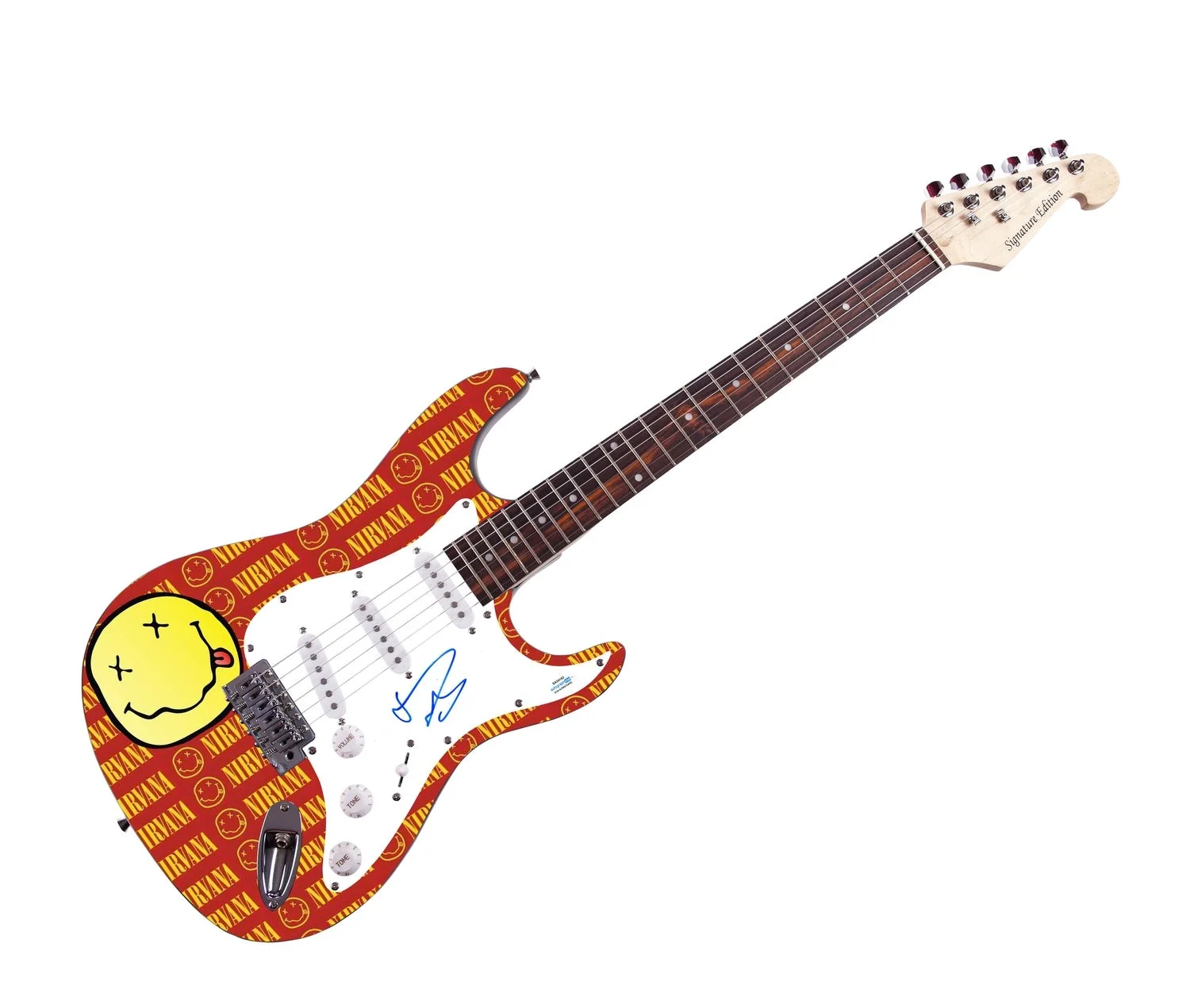 Dave Grohl Signed Nirvana Foo Fighters Autographed Guitar ACOA, image 2