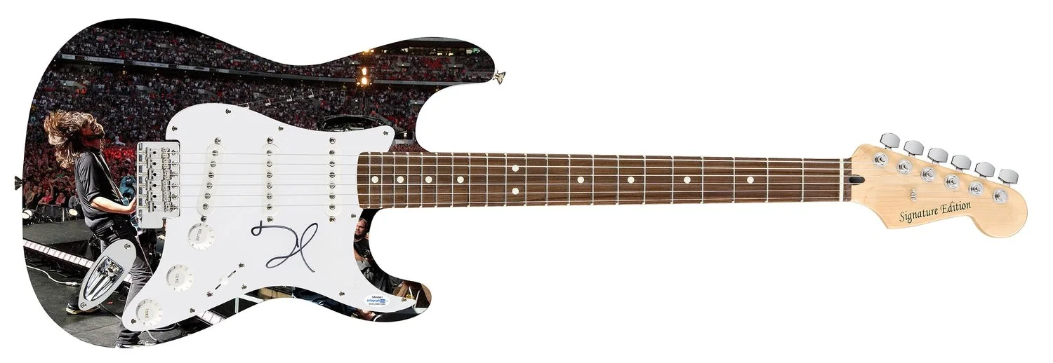 Dave Grohl Signed Autographed Custom Photo Graphics Guitar ACOA ACOA, image 2