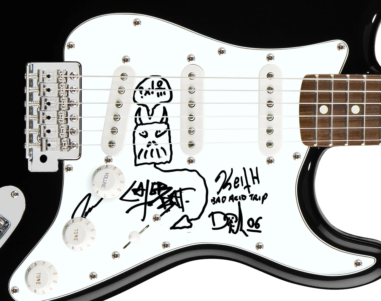 Bad Acid Trip Signed Autographed Guitar, image 2