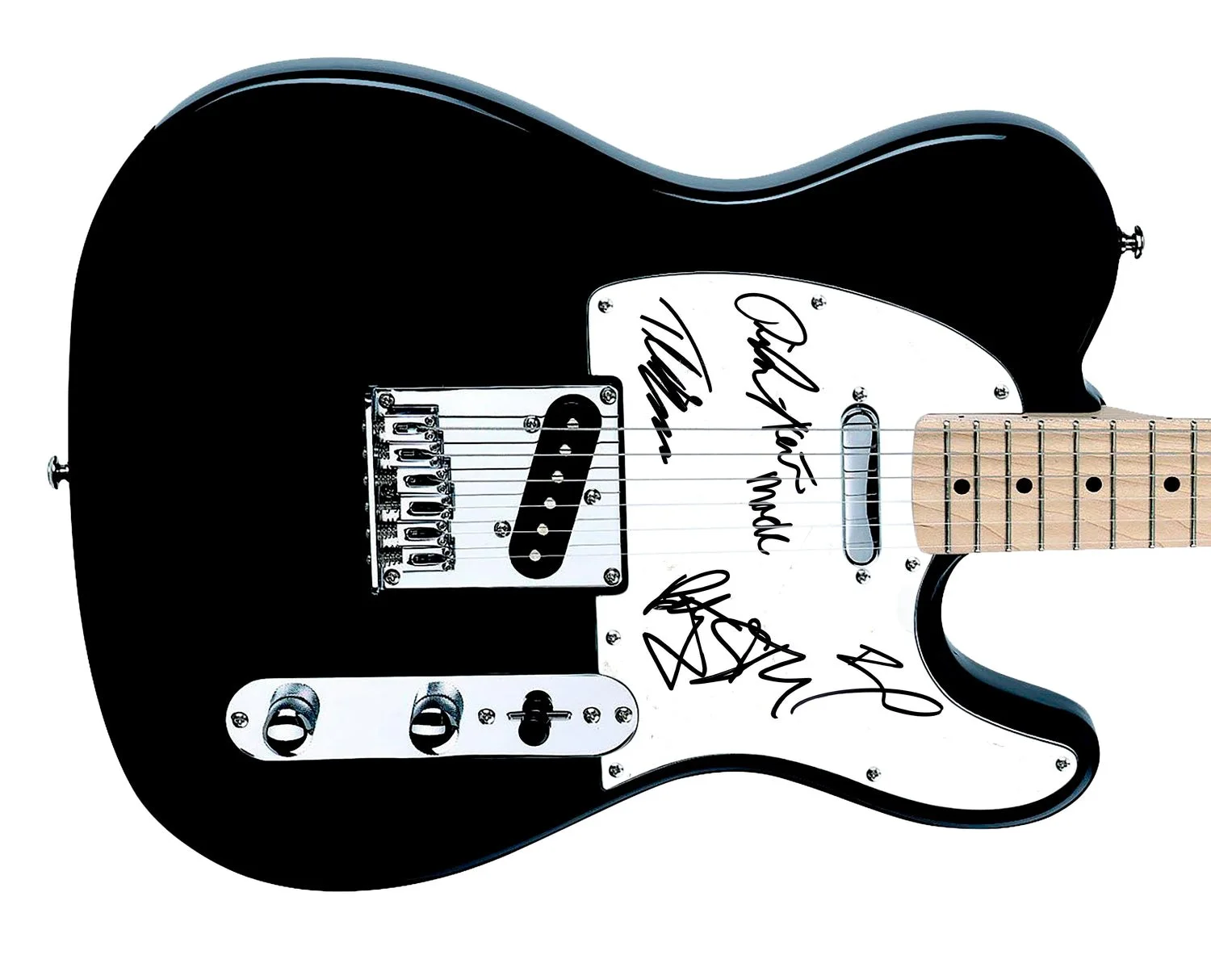 Scandal Full Band Signed Tele Guitar, image 2