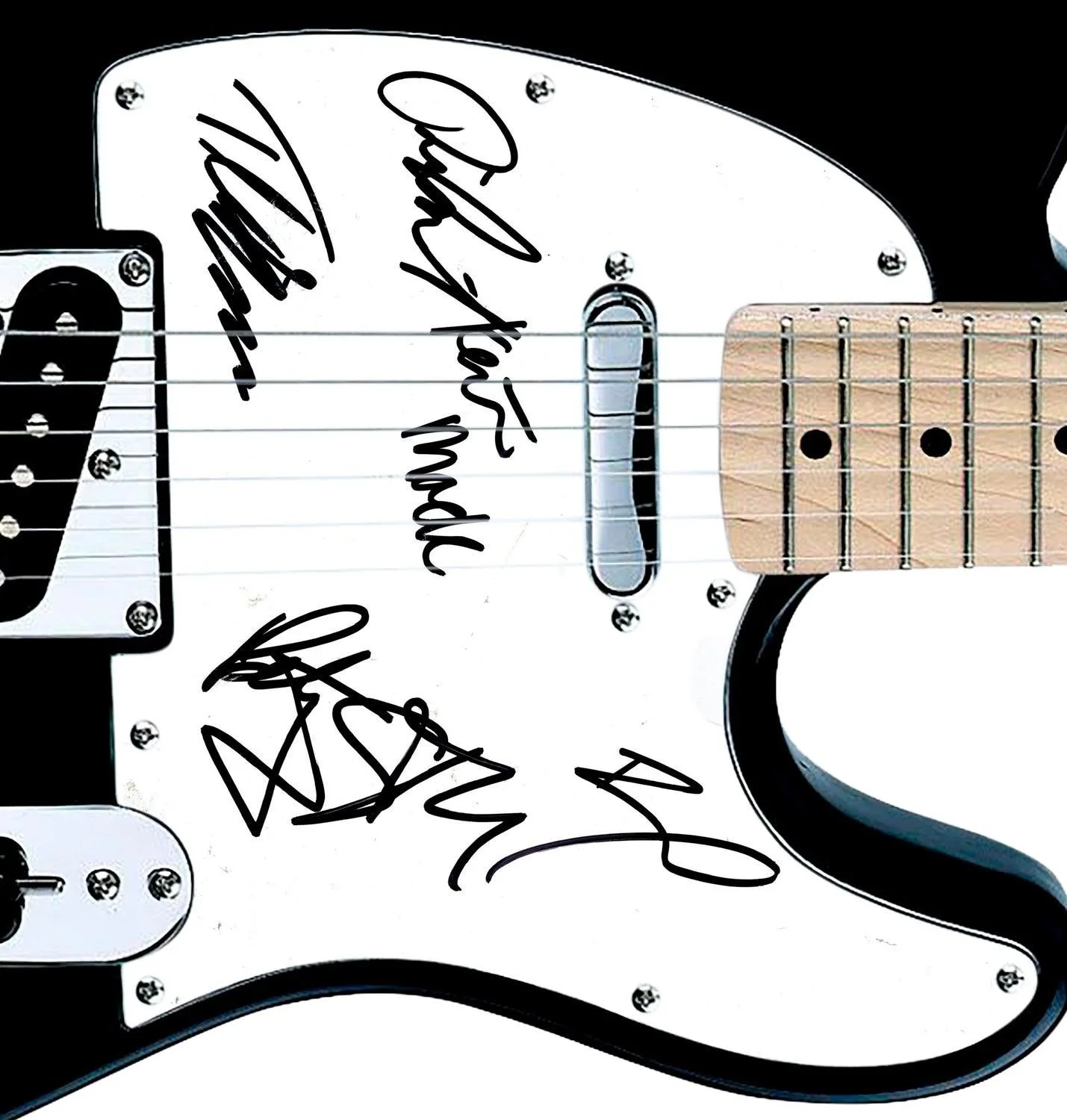 Scandal Full Band Signed Tele Guitar, image 3