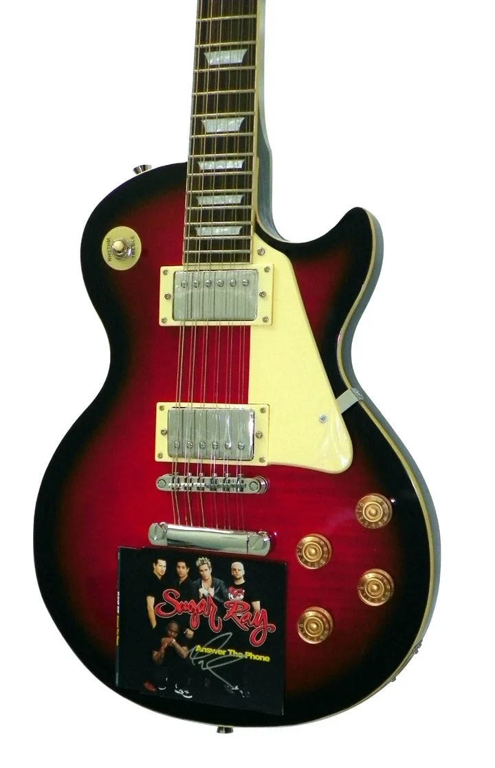 Sugar Ray Mark McGrath Autographed 12 String LP Guitar, image 2