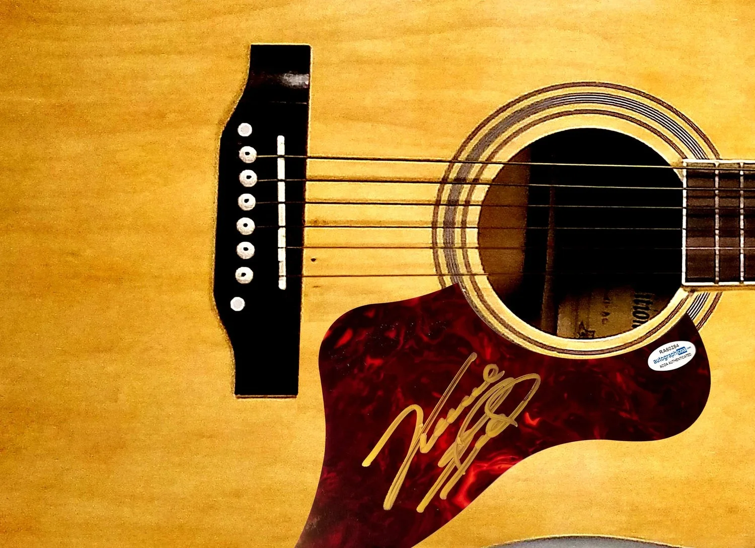 Vince Gill Signed Autographed Acoustic Guitar ACOA, image 2