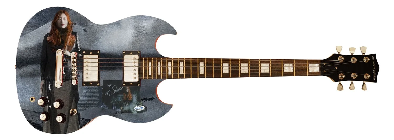 Tori Amos Signed Autographed Custom Photo Graphics Guitar ACOA, image 2