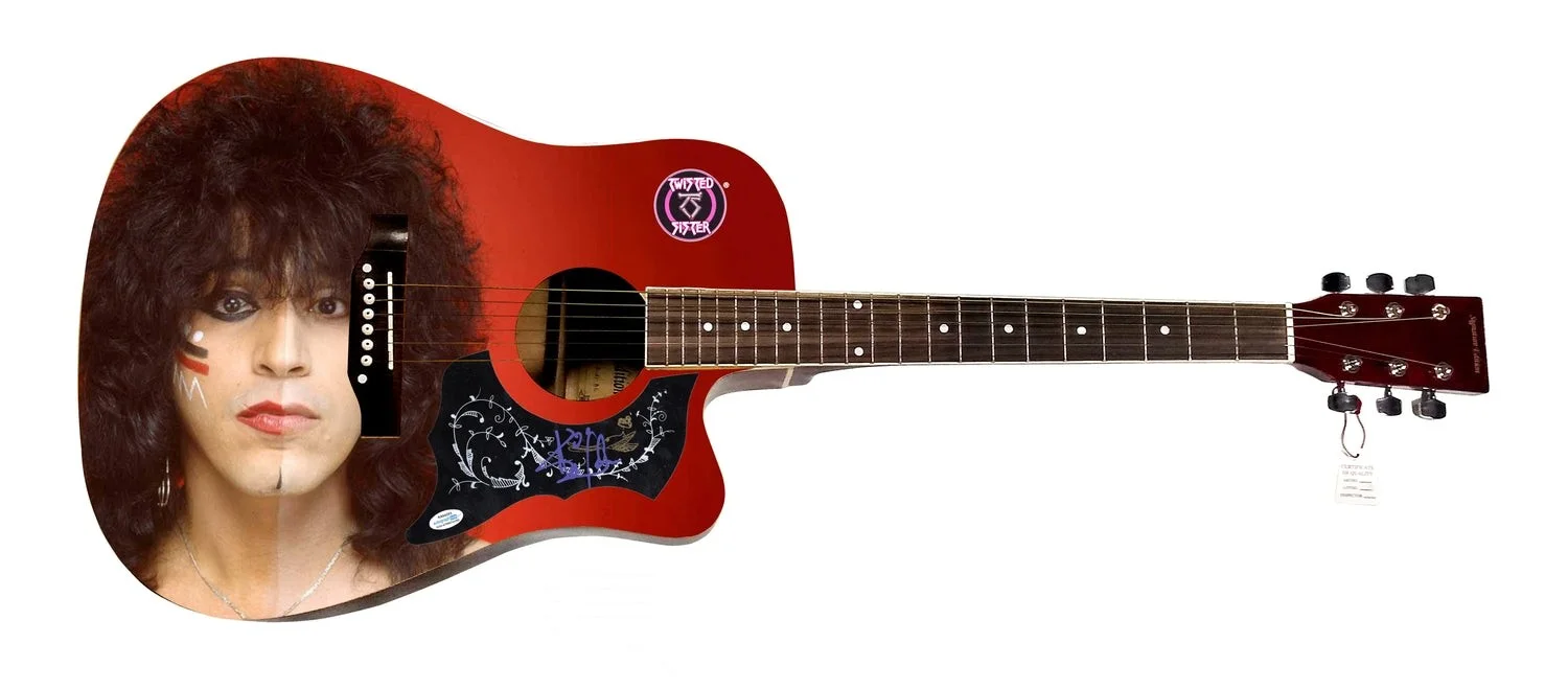 Twisted Sister Eddie Ojeda Autographed 1:1 Signature Edition Graphics Photo Guit, изображение 2