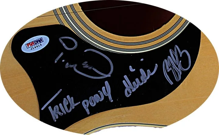 Trick Pony Signed Autographed Acoustic Guitar PSA, image 2