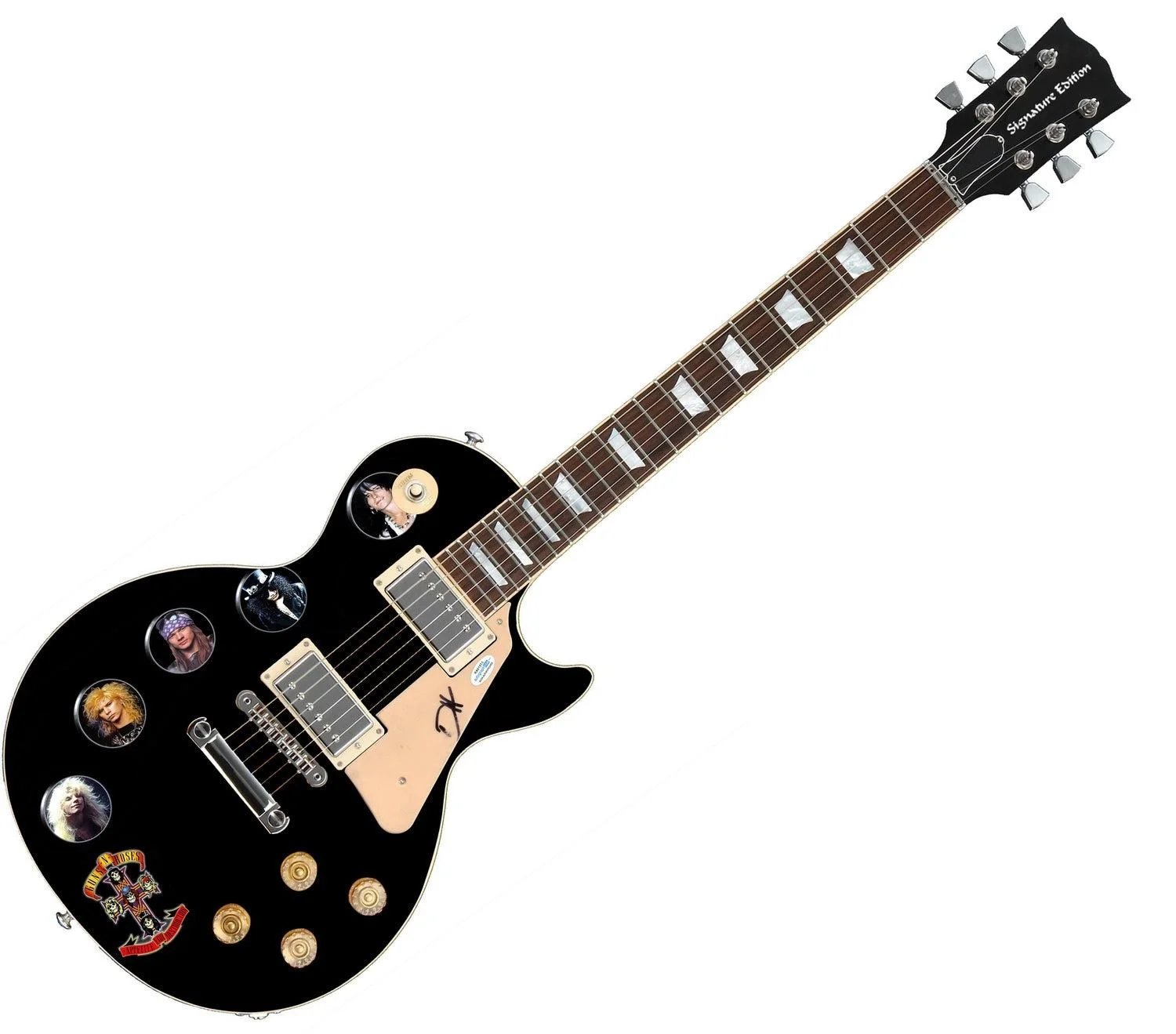 Guns N Roses Duff McKagan Signed Autographed 1/1 Custom Graphics Photo Guitar, изображение 3