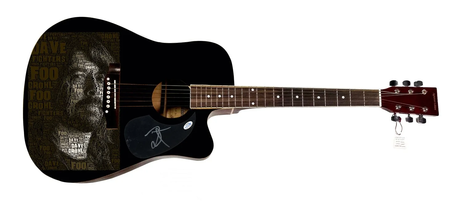 Dave Grohl Signed Autographed Acoustic Graphics Guitar ACOA ACOA, image 2