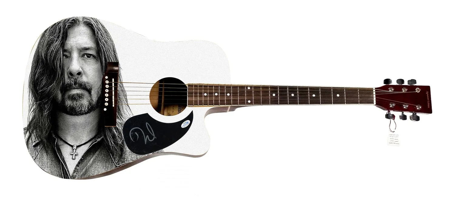 Dave Grohl Signed Autographed Acoustic Graphics Guitar ACOA ACOA, image 2