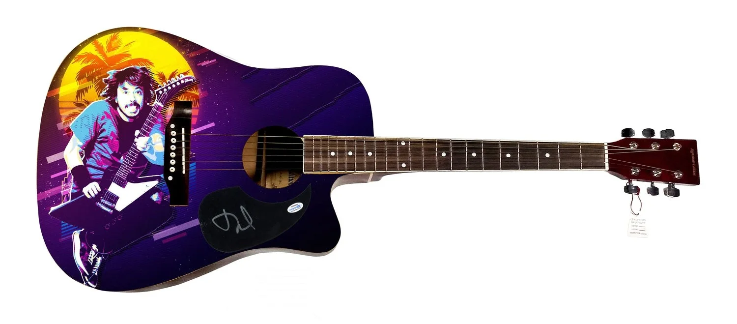 Dave Grohl Signed Autographed Acoustic Graphics Guitar ACOA ACOA, image 2