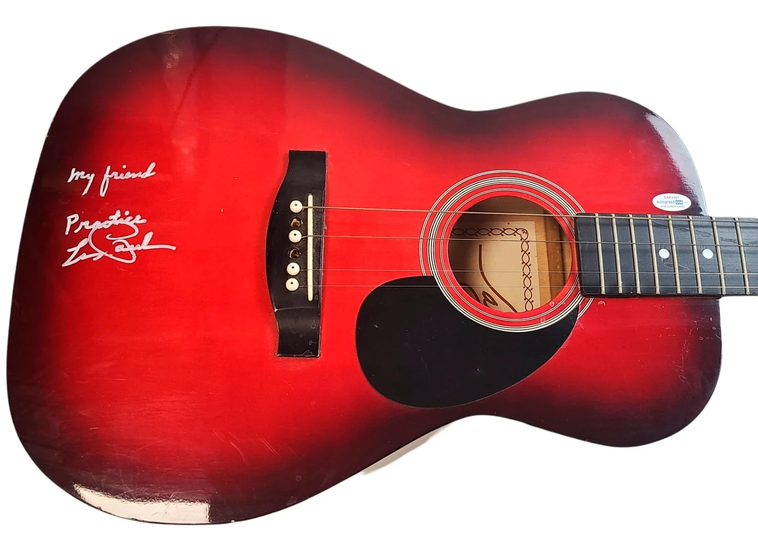 Les Paul Signed Autographed Jay Turser Guitar ACOA ACOA, image 2