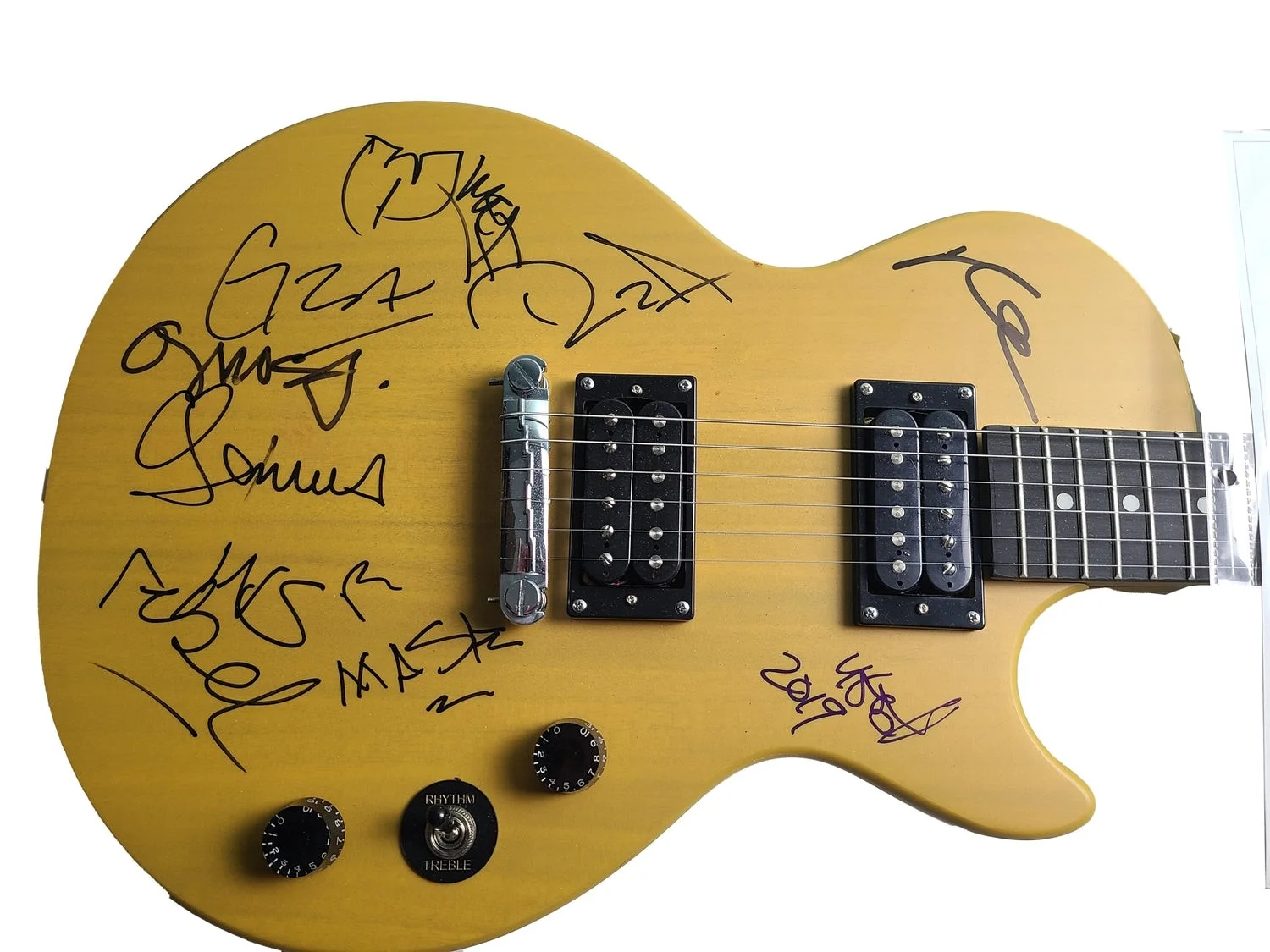Wu Tang Clan Signed Autographed Gibson Epiphone Guitar ACOA, image 2