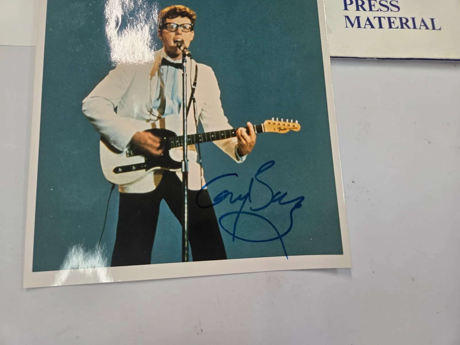 GARY BUSEY — THE BUDDY HOLLY STORY PRESS MATERIAL PACKET W/GARY BUSEY AUTOGRAPH & COA, image 2