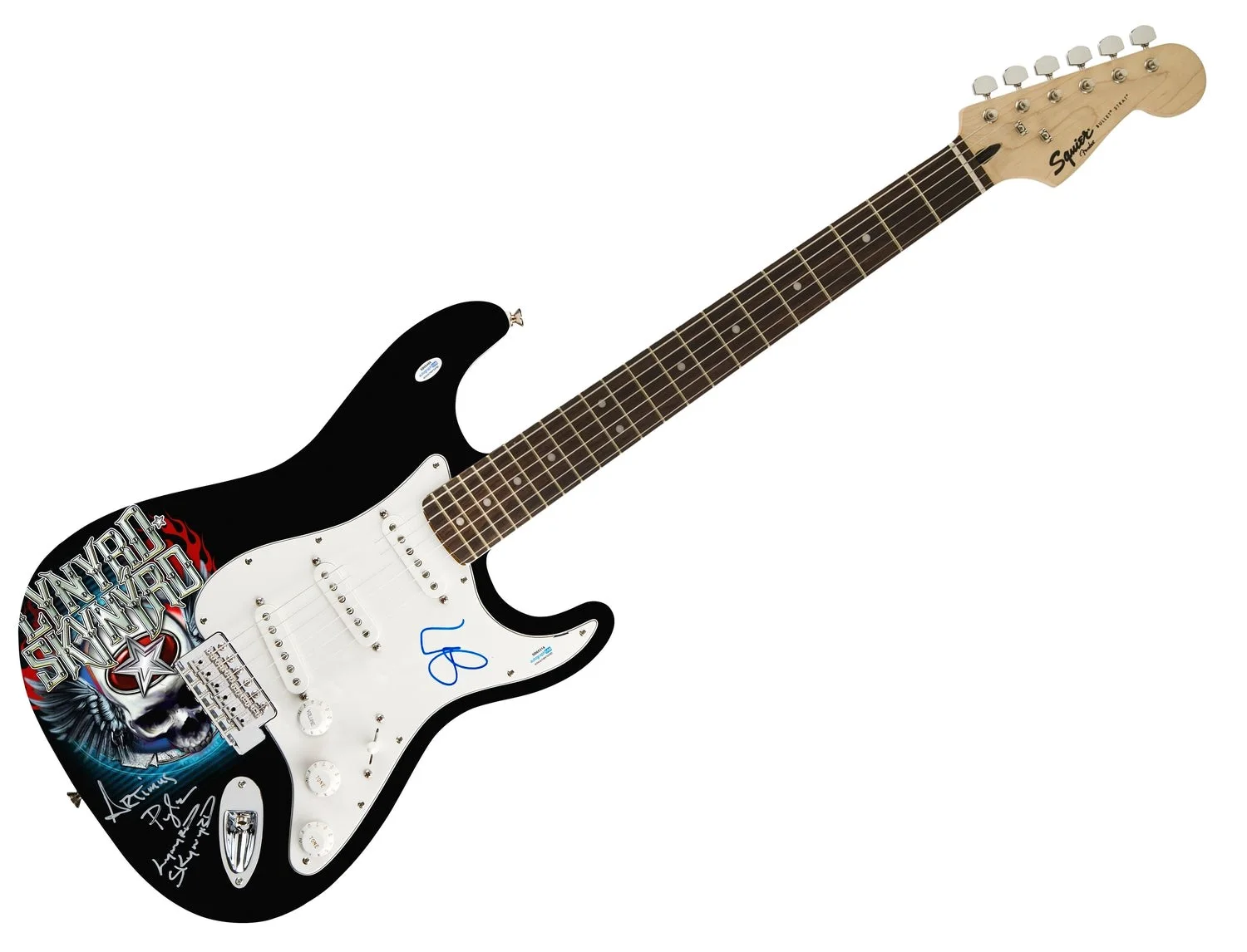 Lynyrd Skynyrd Signed Autographed Photo Graphics Guitar Exact Proof ACOA, image 2