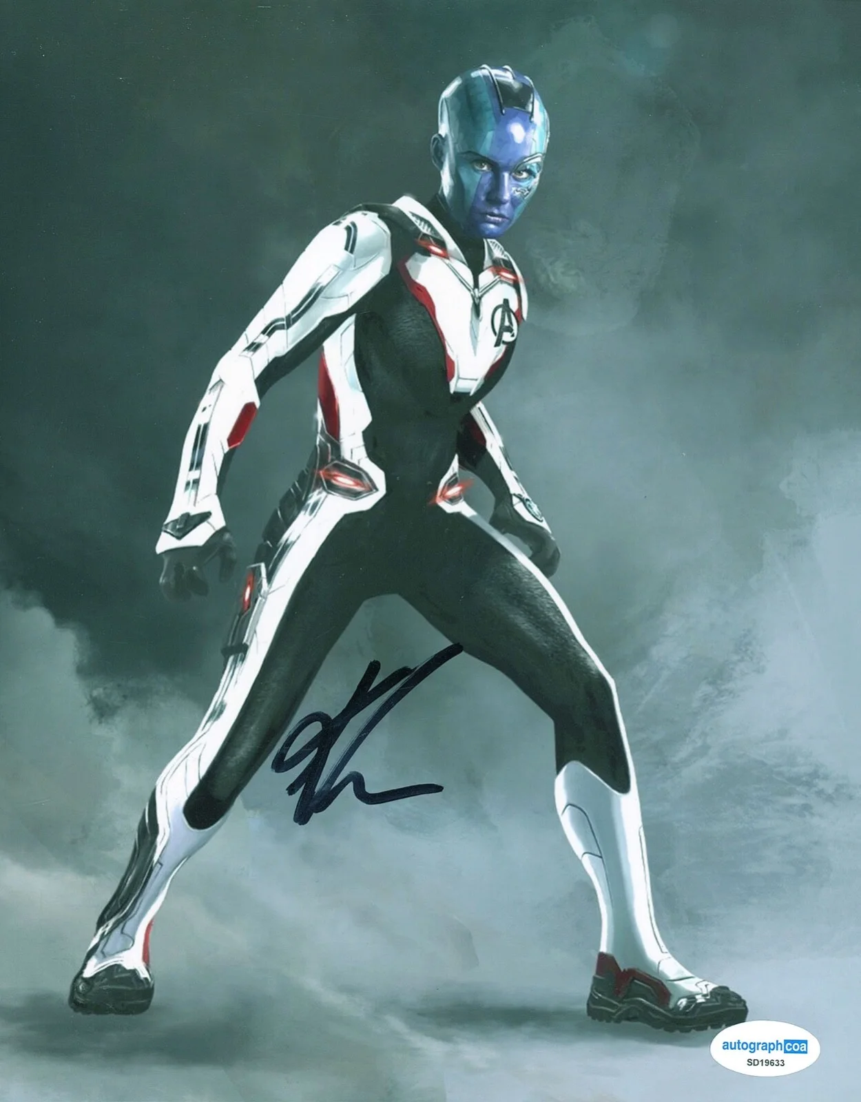 Karen Gillan — Karen Gillan signed "AVENGERS: ENDGAME" 8x10 Photo EXACT PROOF b Nebula ACOA COA, изображение 4