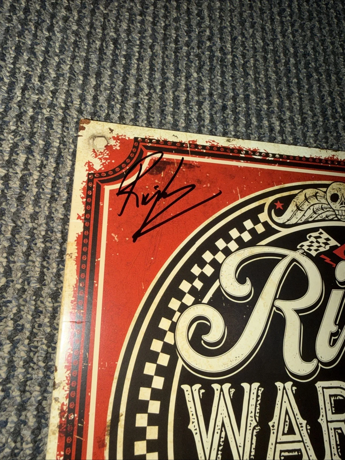 Ricky Warwick Signed Autographed Record When Life Was Hard… Vinyl Record W/ JSA, image 2