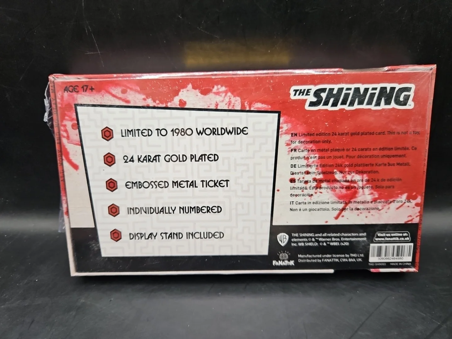 The Shining Limited Edition Gold The Overlook Hotel Ball Ticket - 1980 Worldwide, изображение 3