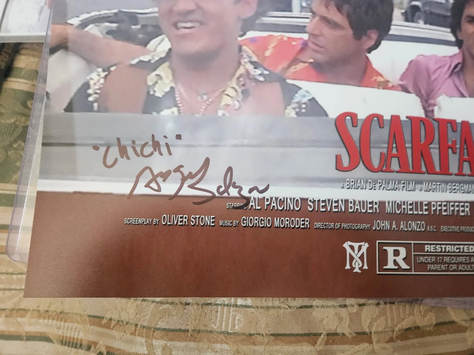 Steven Bauer, Angel Salazar — Scarface Steven Bauer & Angel Salazar autographed 11x17 photo JSA Certified, изображение 2