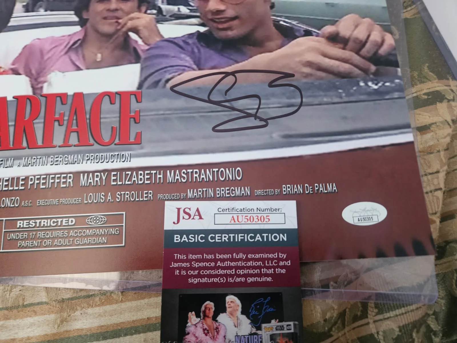 Steven Bauer, Angel Salazar — Scarface Steven Bauer & Angel Salazar autographed 11x17 photo JSA Certified, изображение 3