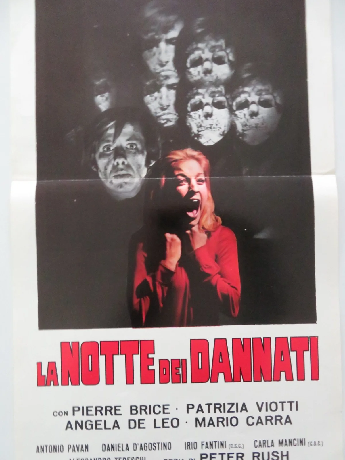 NIGHT OF THE DAMNED ITALIAN LOCANDINA POSTER PIERRE BRICE PATRIZIA VIOTTI 1971, изображение 3