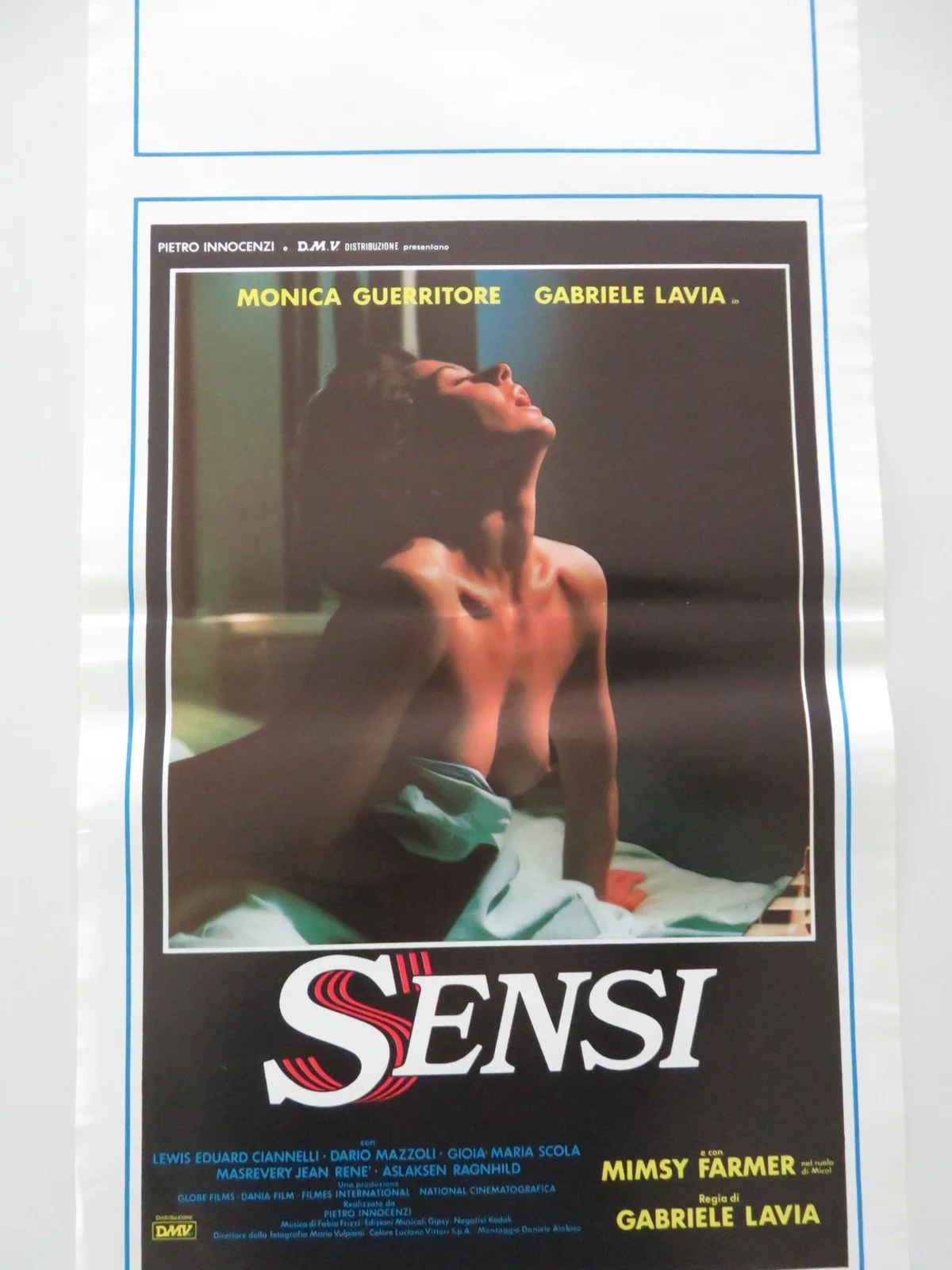 EVIL SENSES ITALIAN LOCANDINA POSTER MONICA GUERRITORE GABRIELE LAVIA 1986, изображение 3