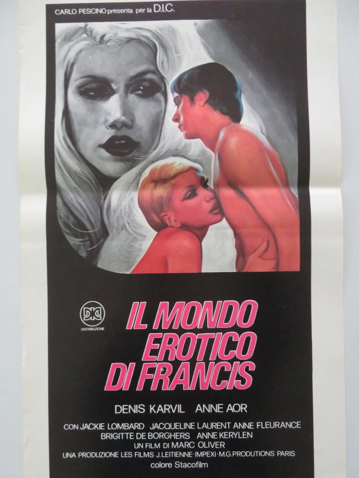 THE EROTIC WORLD OF FRANCIS ITALIAN LOCANDINA POSTER DENIS KARVIL ANNE AOR 1980, изображение 3