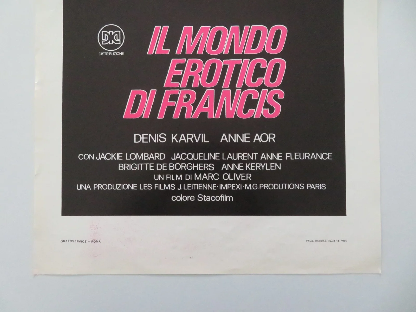 THE EROTIC WORLD OF FRANCIS ITALIAN LOCANDINA POSTER DENIS KARVIL ANNE AOR 1980, изображение 4