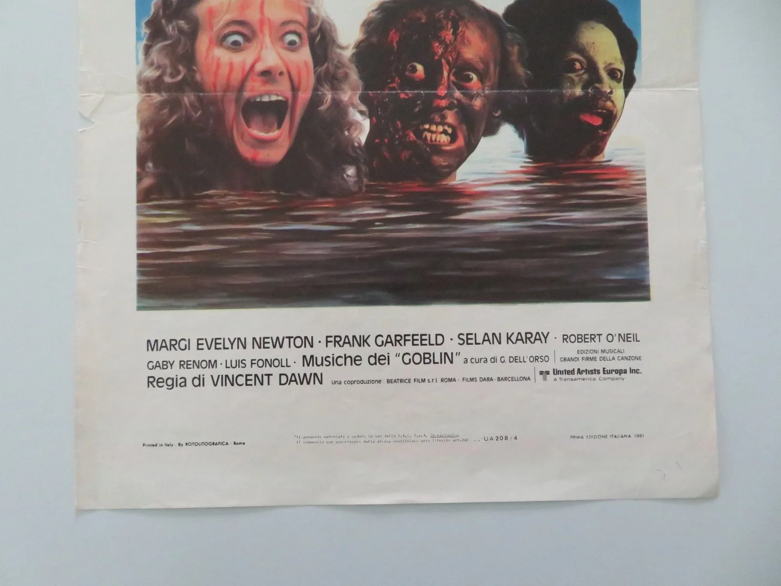 HELL OF THE LIVING DEAD ITALIAN LOCANDINA POSTER MARGIE NEWTON GAROFALO 1981, изображение 4