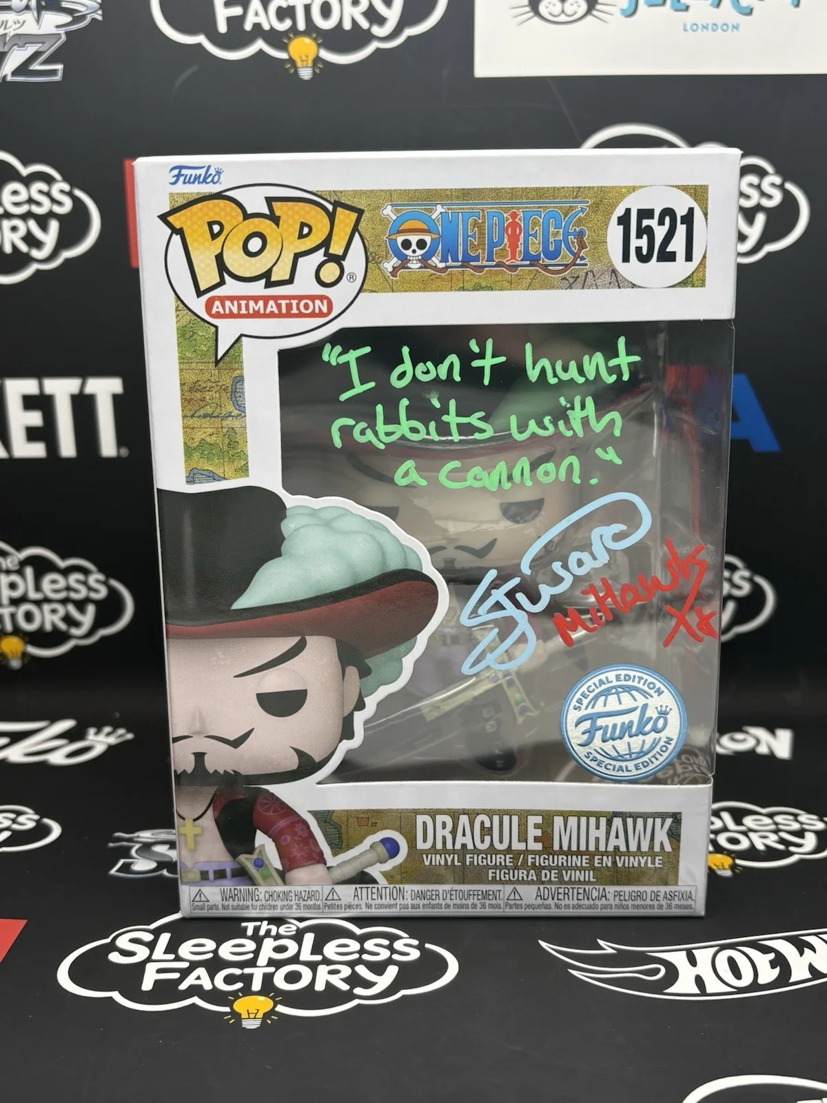 Steven John Ward — Funko Pop! One Piece: Dracule Mihawk #1521 SIGNED (JSA) W/PROTECTOR, image 2
