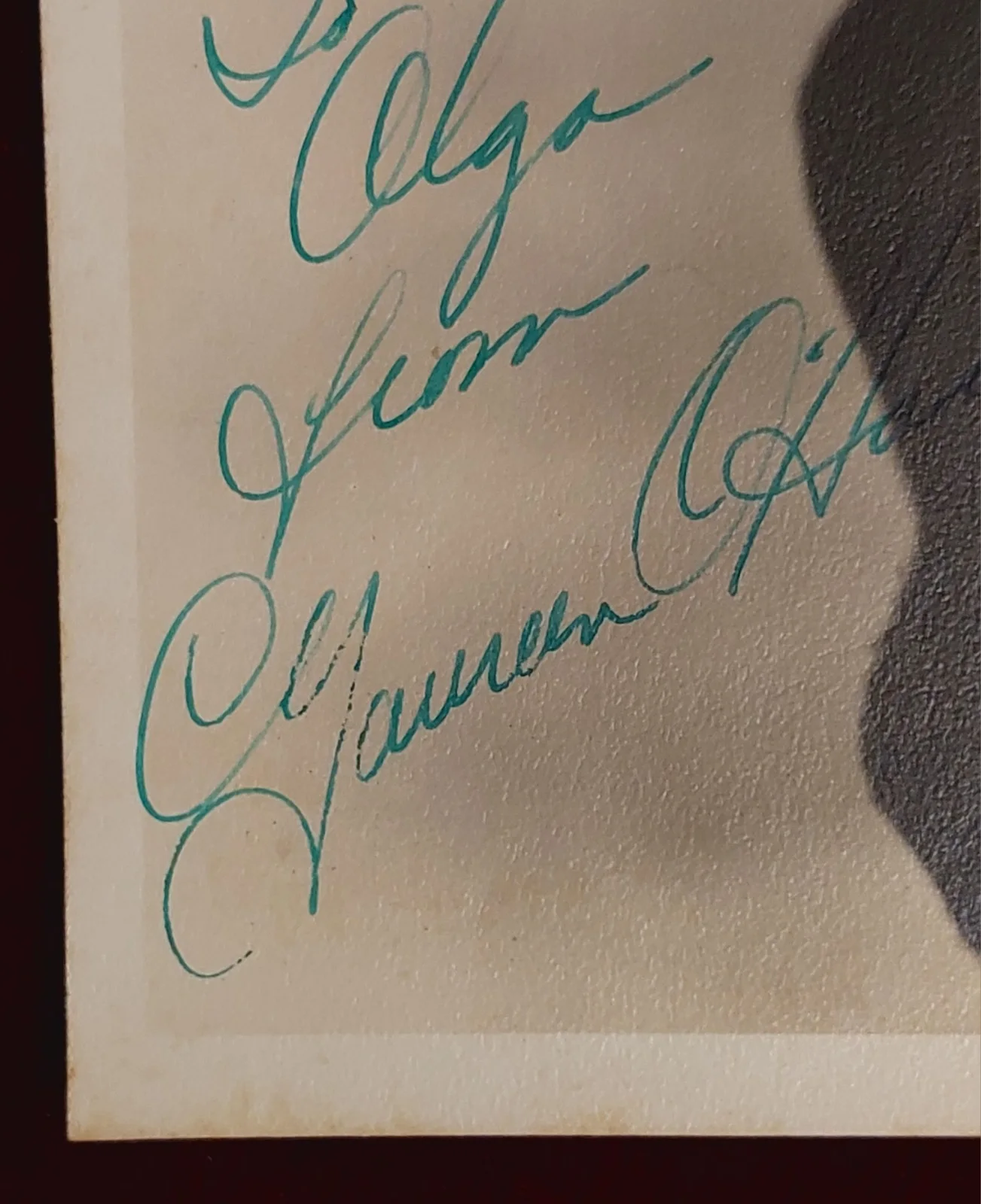 Maureen O'Hara — Maureen O'Hara 7x5 Mary Kate Danaher (John Wayne) Hand Signed Autographed Photo, image 4