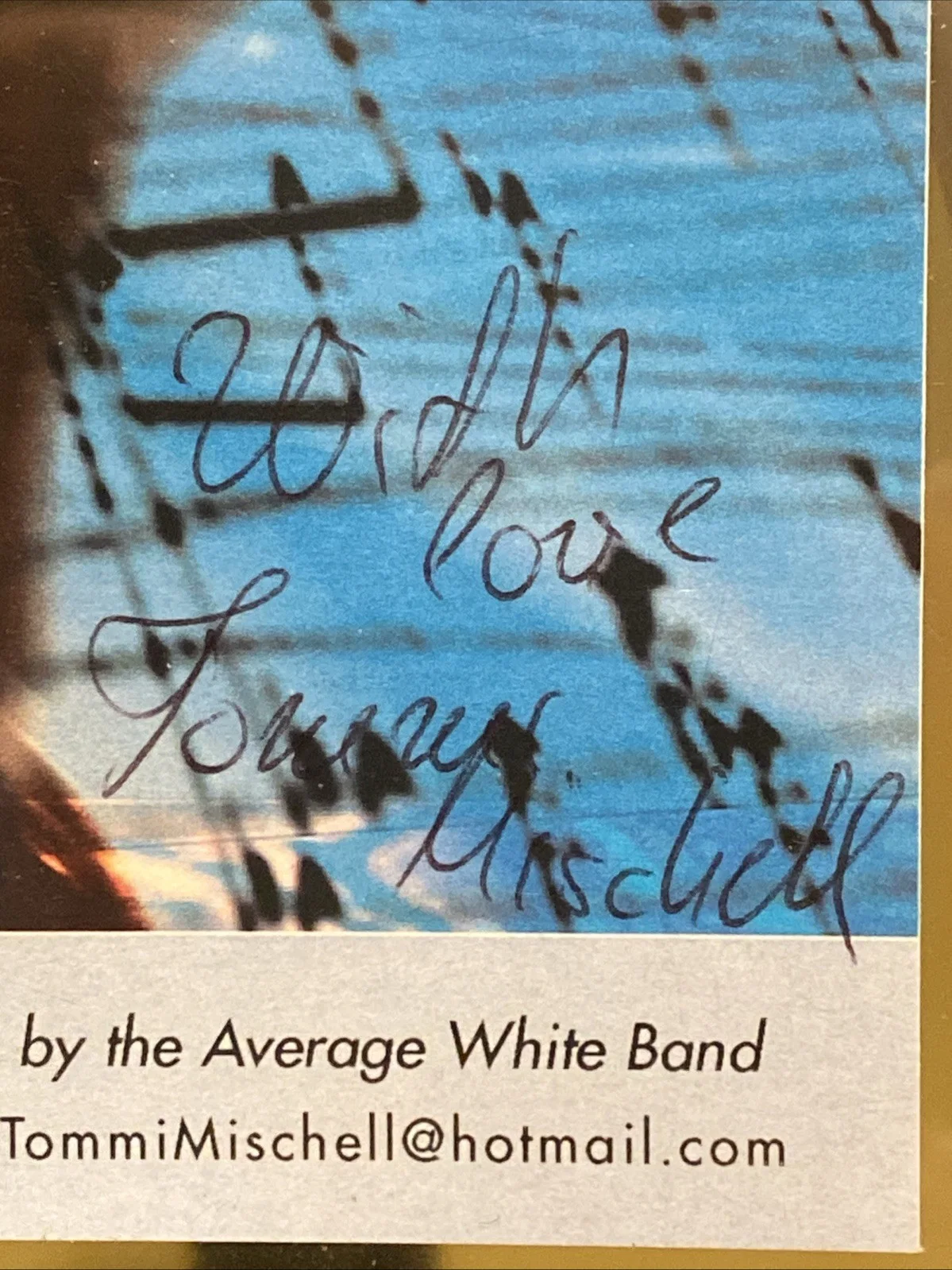 Tommi Mischell Queen Records Postcard 2000 Showcase Promo Inscribed SIGNED, image 3