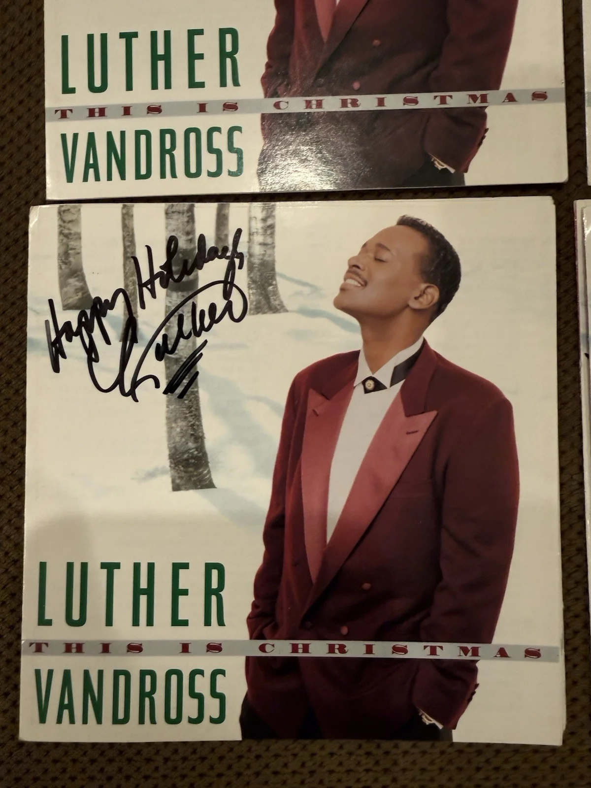 Luther Vandross autographed CD Booklet, image 2