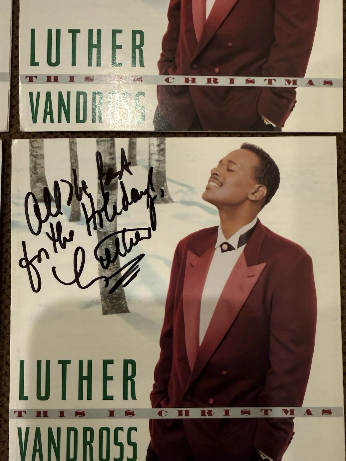 Luther Vandross autographed CD Booklet, image 3