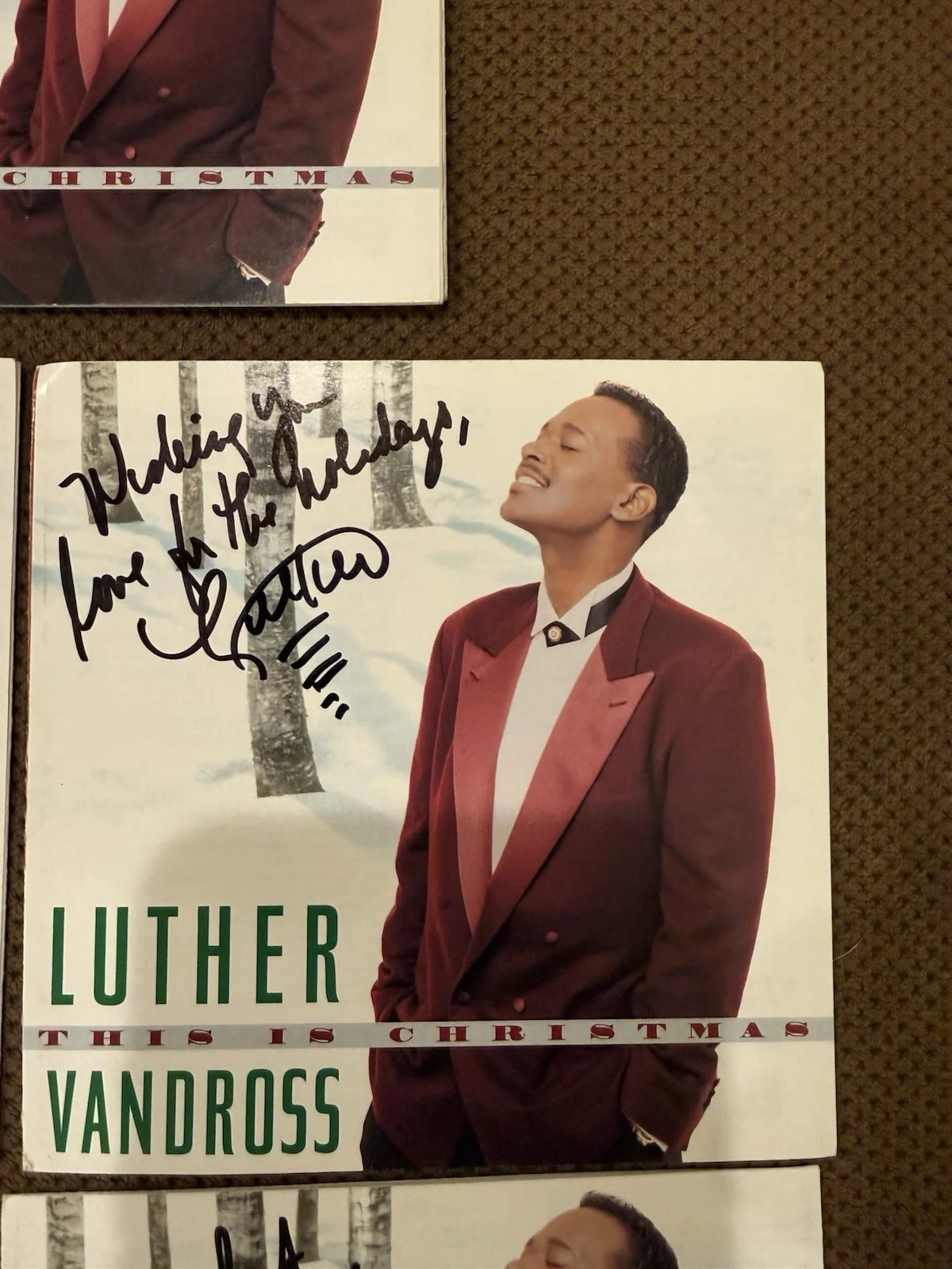 Luther Vandross autographed CD Booklet, image 4