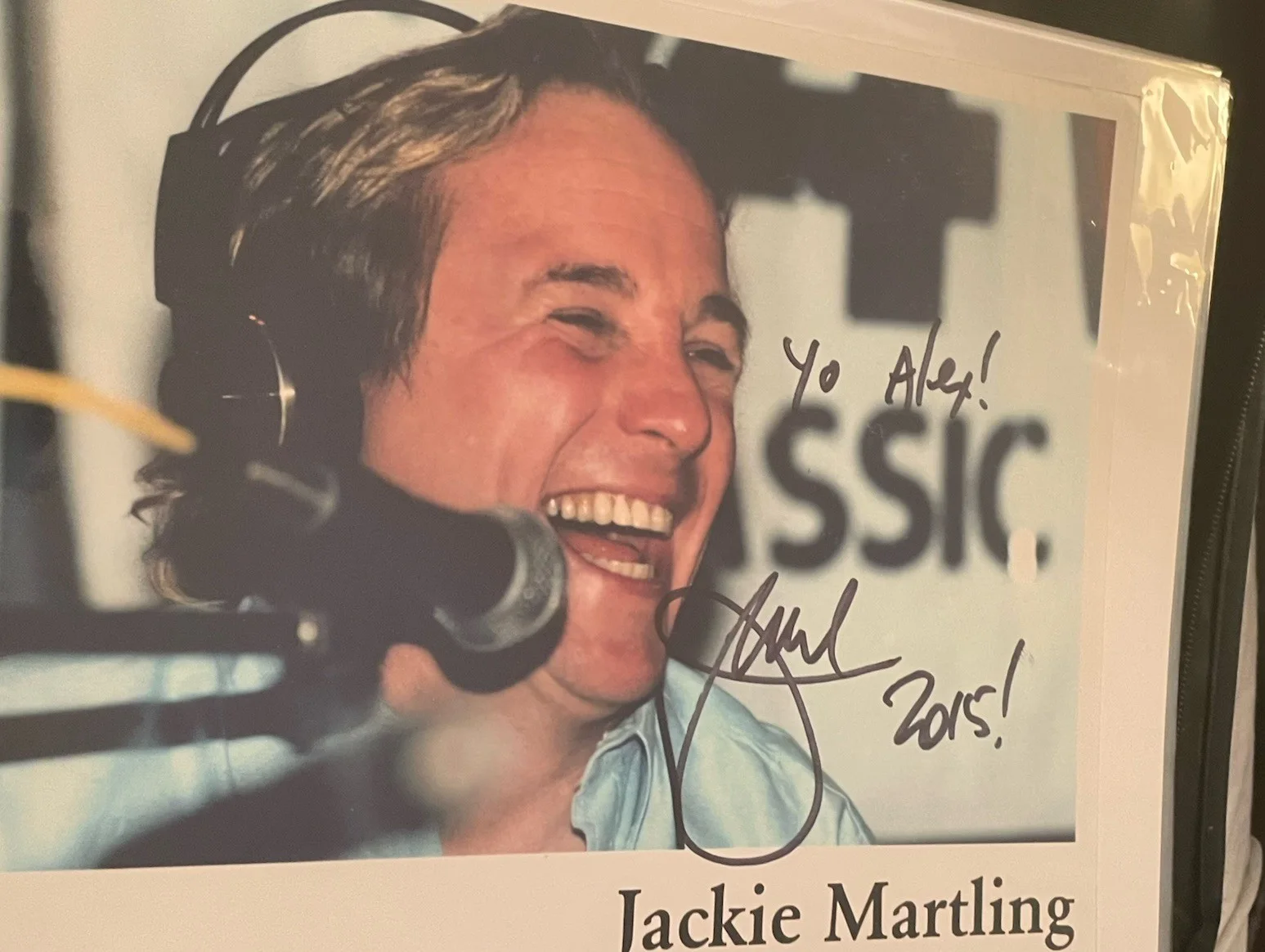 Jackie Martling — Jackie Martling Autograph Signed 8X10 Color Glossy Photo Howard Stern Radio Rare