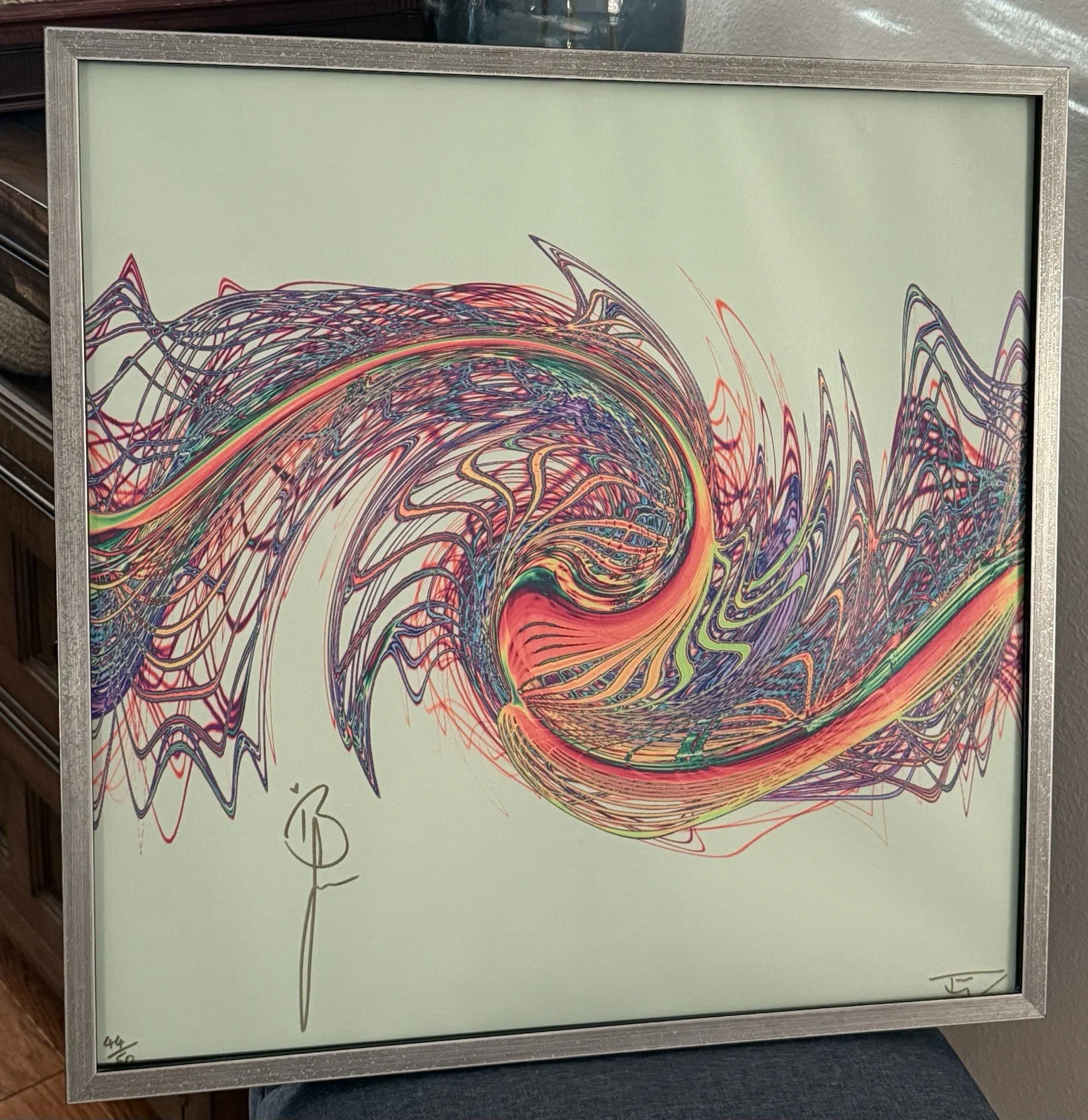 Brandi Carlile Hand Signed Art Made From The Soundwaves For Josephine 44/50, изображение 2