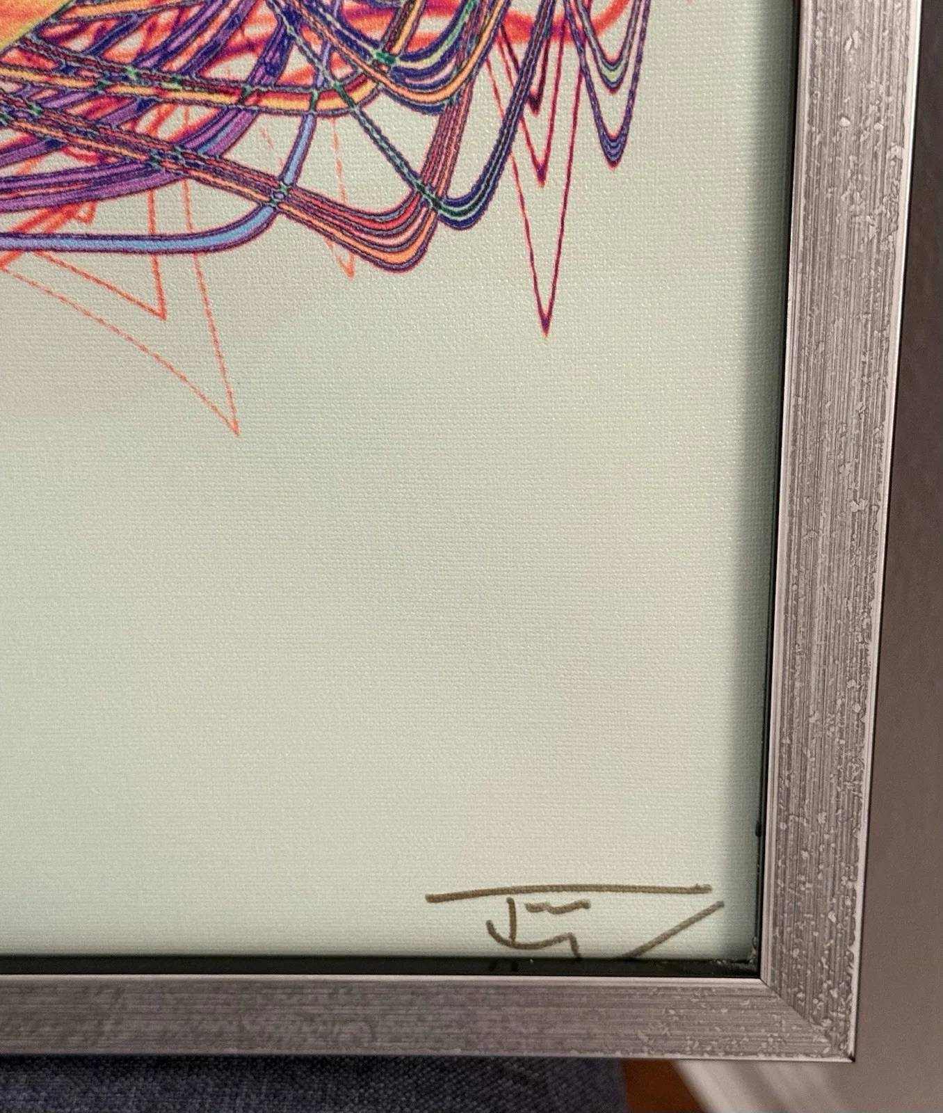 Brandi Carlile Hand Signed Art Made From The Soundwaves For Josephine 44/50, изображение 4