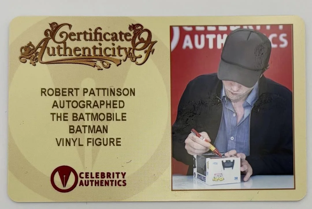 Robert Pattinson Signed Funko Pop #1187 (Batman) - Celebrity Authentics, image 5