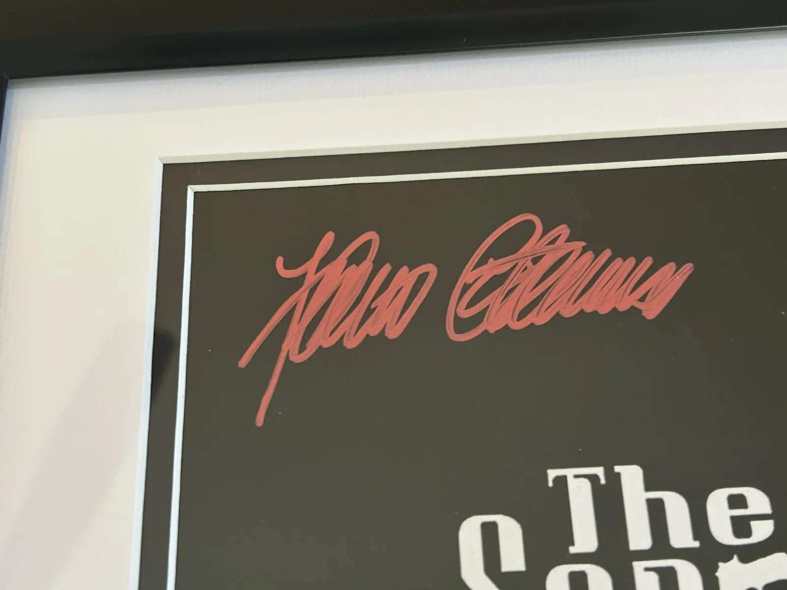 Federico Castelluccio — Federico (Furio) Castelluccio Signed Framed & Matted Photo Sopranos FiveStar COA, изображение 4