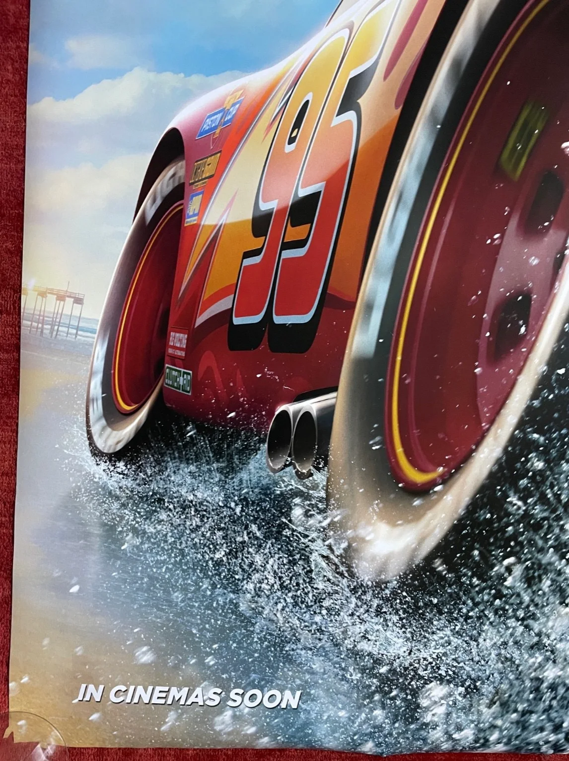 CARS 3 (2017) Pixar UK Advance Teaser One Sheet Movie Film Poster Owen Wilson, изображение 4