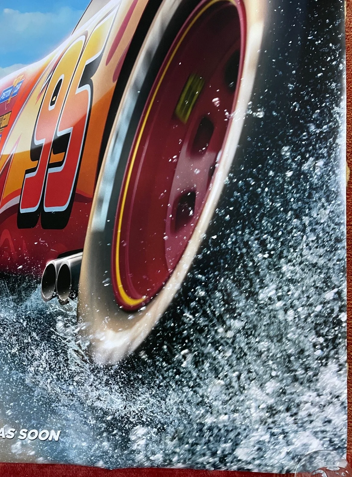 CARS 3 (2017) Pixar UK Advance Teaser One Sheet Movie Film Poster Owen Wilson, изображение 5