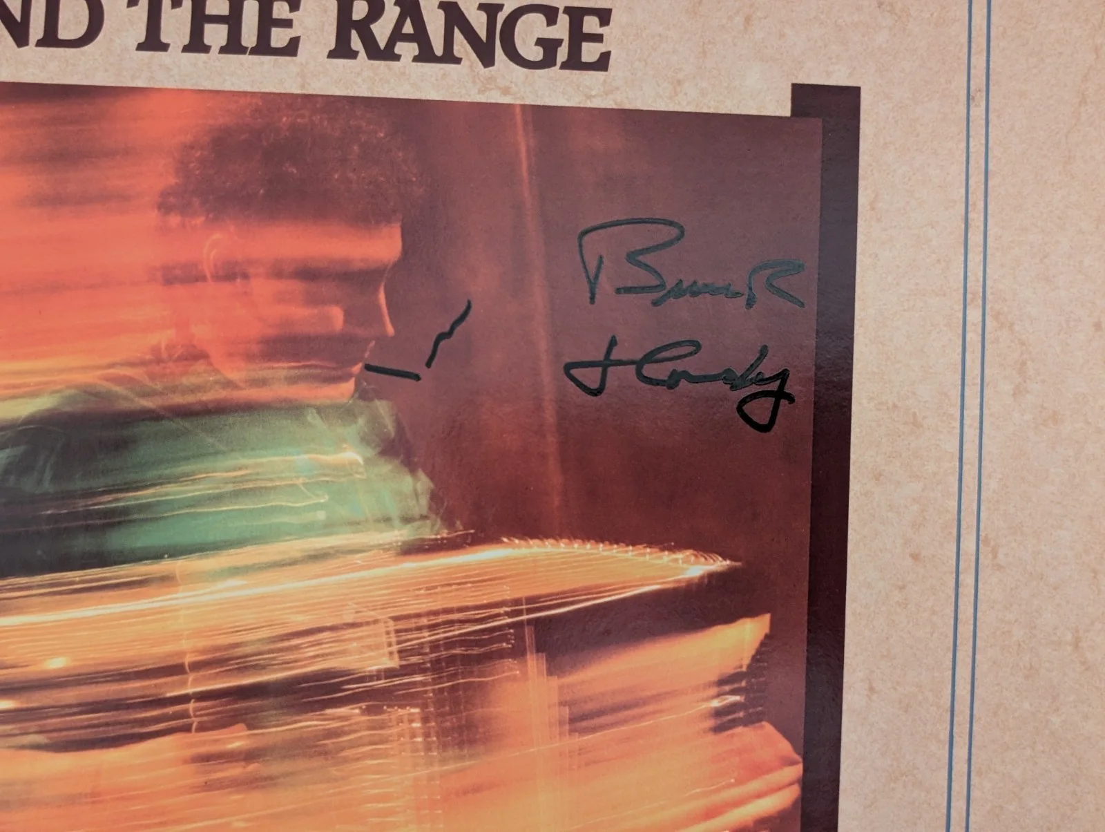 Bruce Hornsby signed auto The Way It Is Rare 1st Cover LP Record, изображение 2