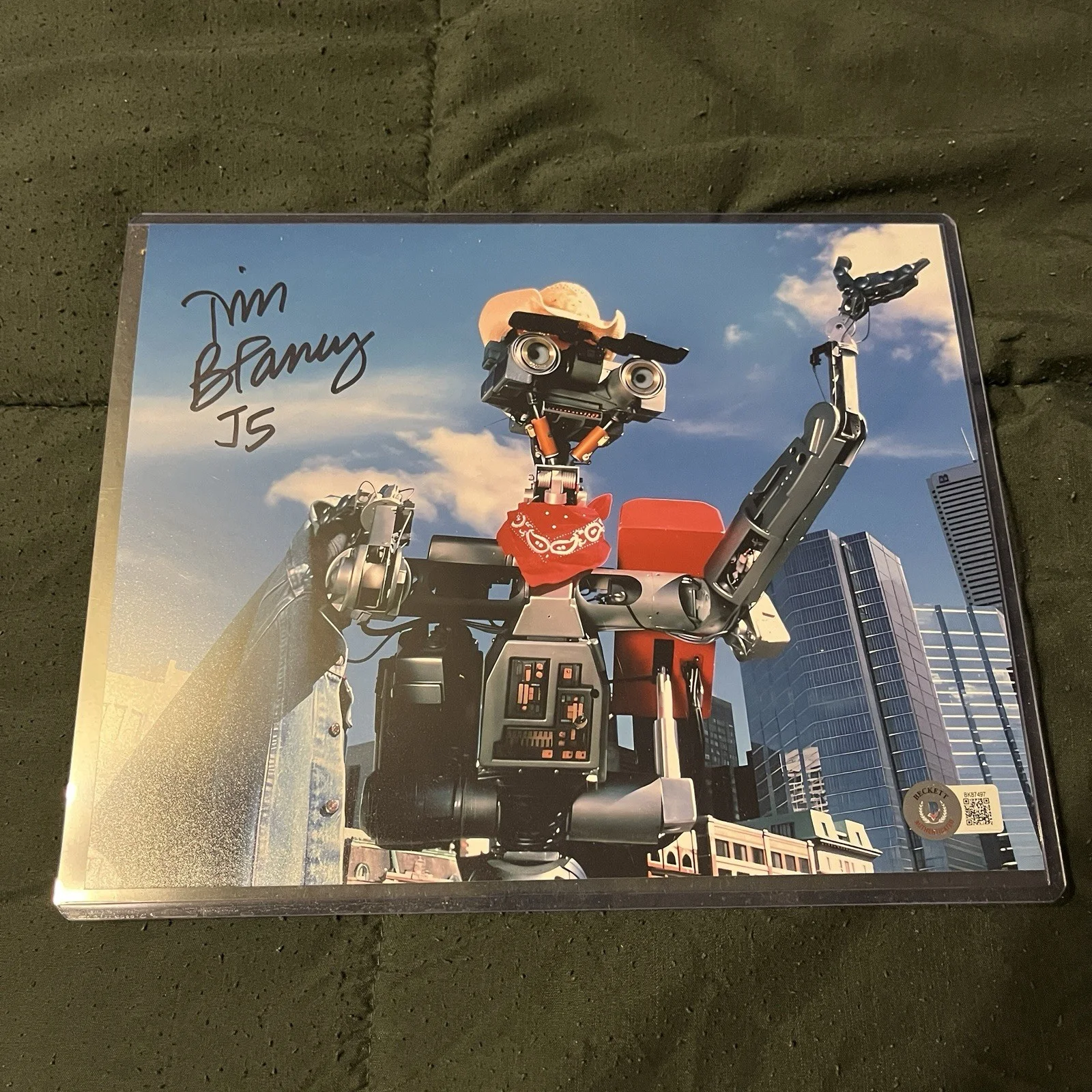Tim Blaney — Tim Blaney Signed Short Circuit J5 8x10 Photo With Beckett COA